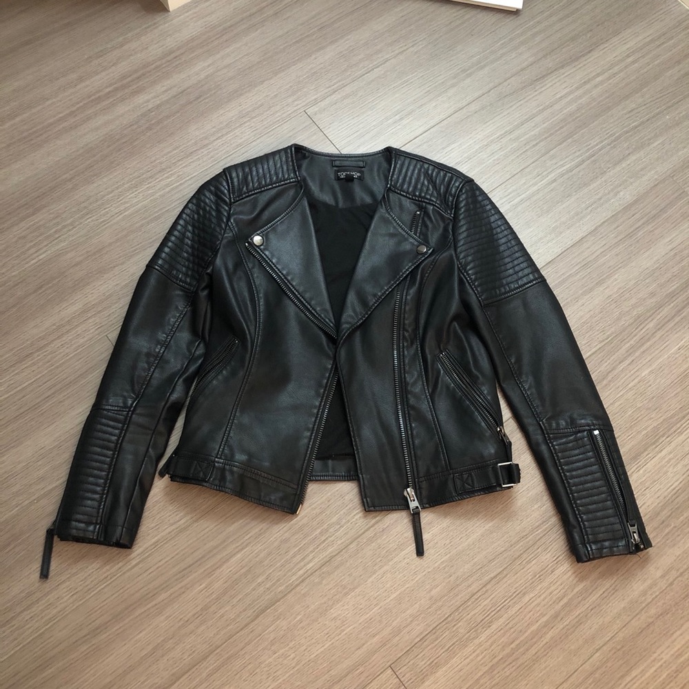 Topshop “leather” jacket